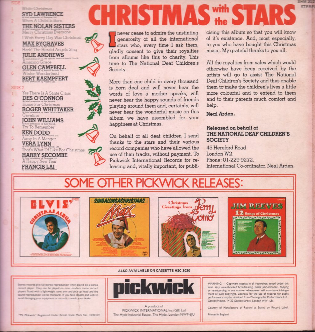 Various Artists - Christmas With The Stars - Lp