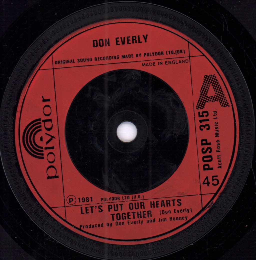 Don Everly - Let's Put Our Hearts Together - 7 Inch