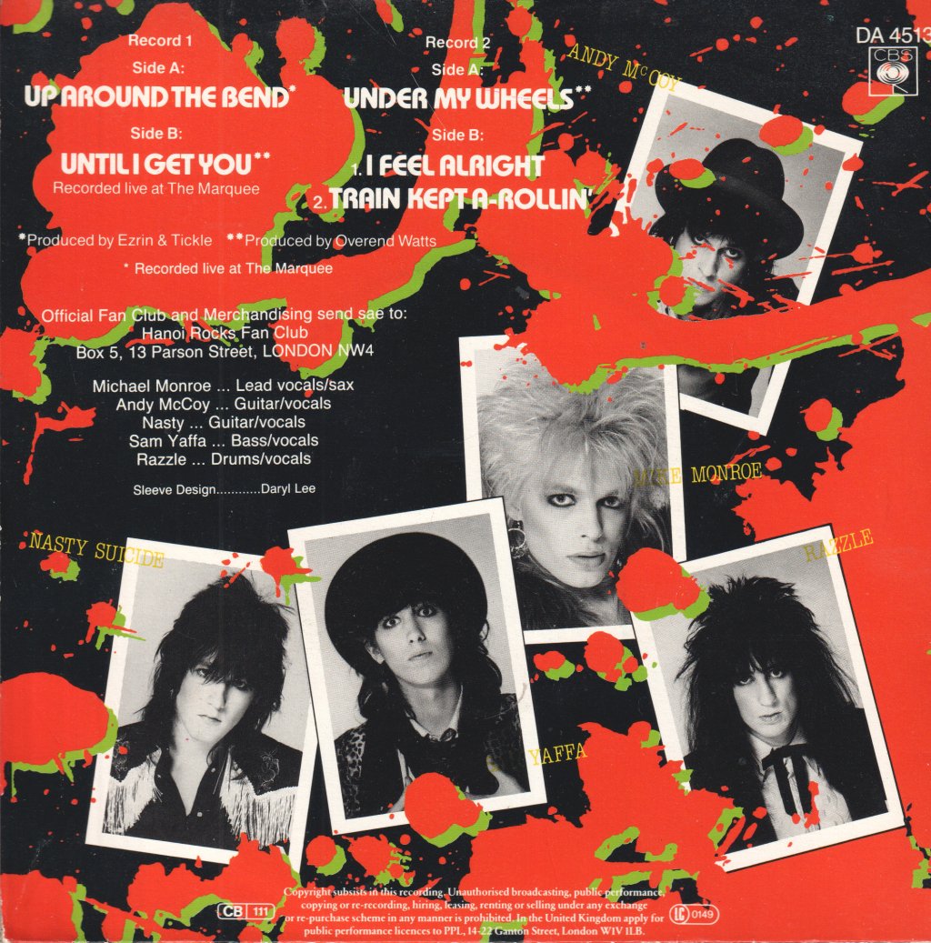 Hanoi Rocks - Up Around The Bend - Double 7 Inch