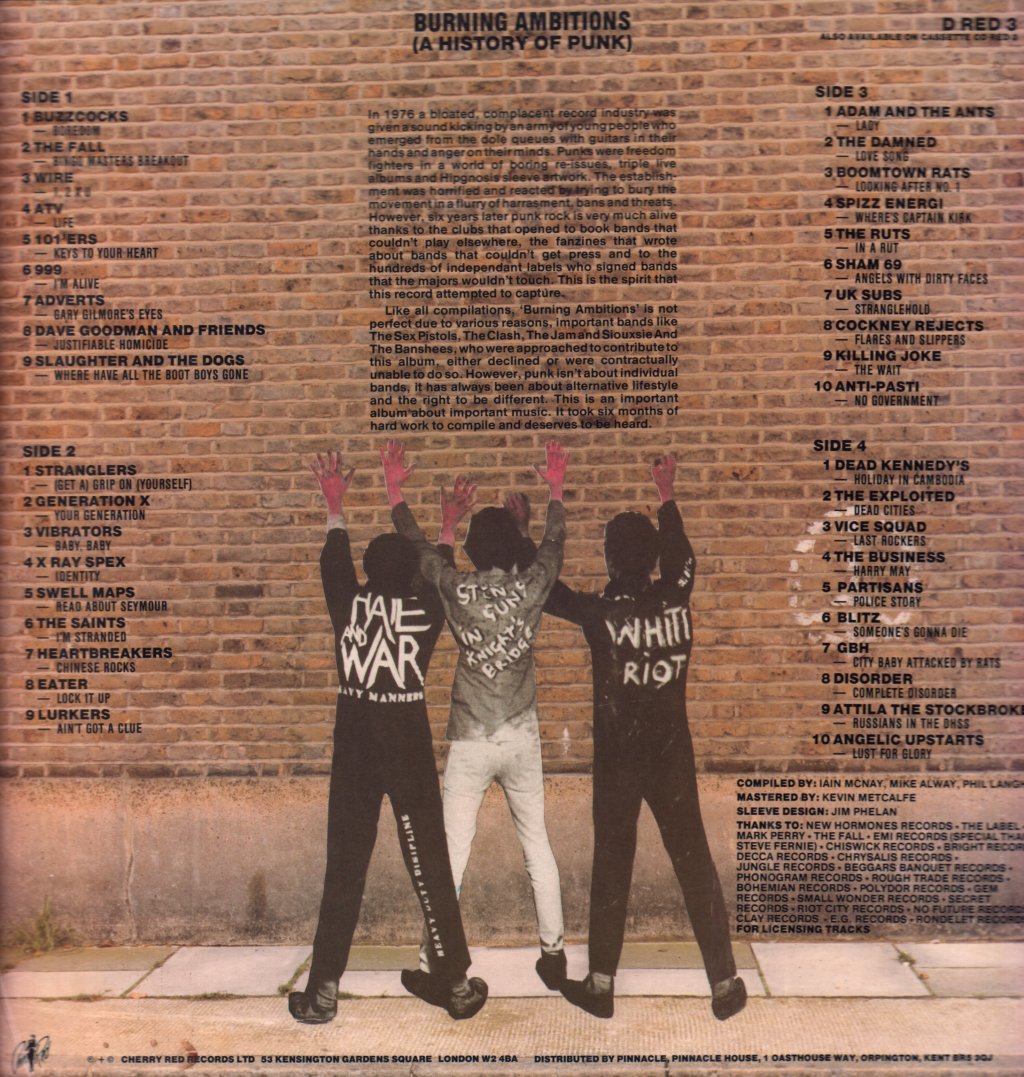 Burning Ambitions - A History Of Punks - Double Lp