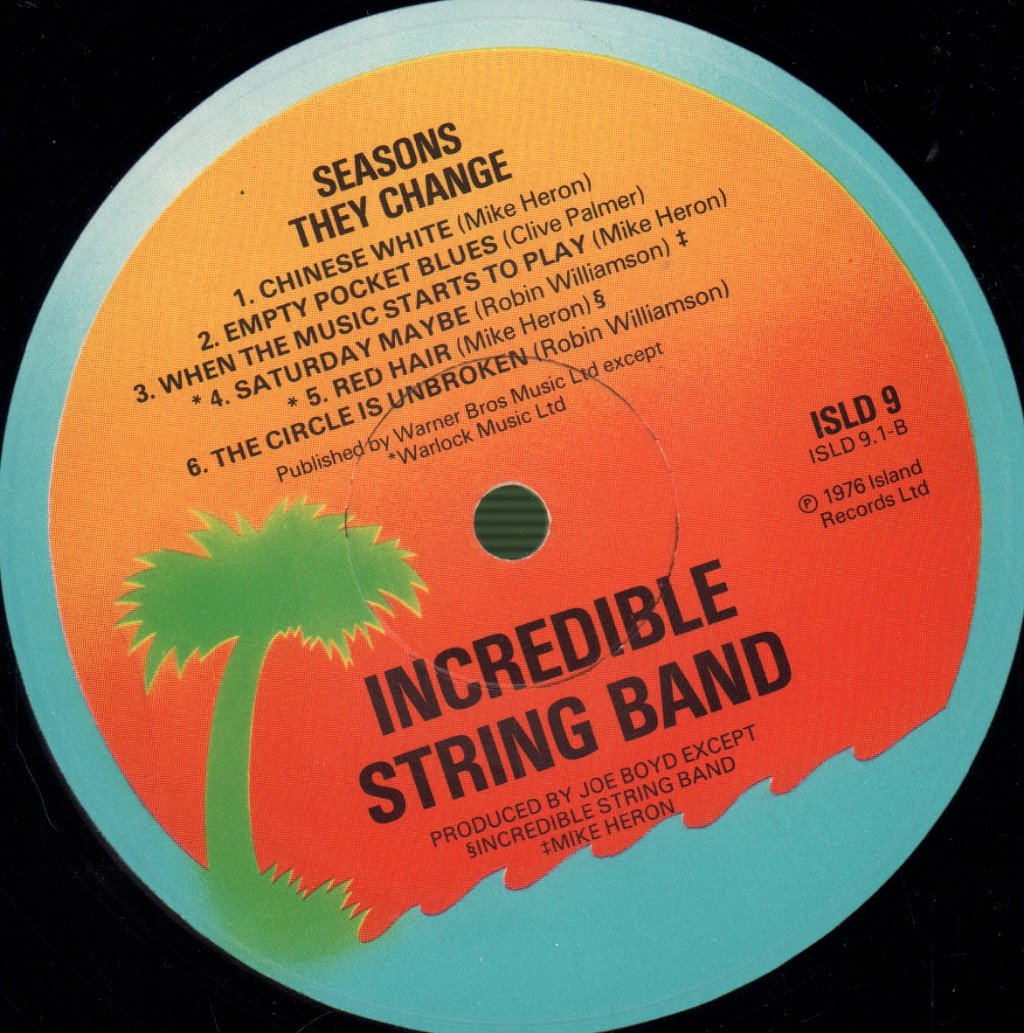 Incredible String Band - Seasons They Change - Double Lp