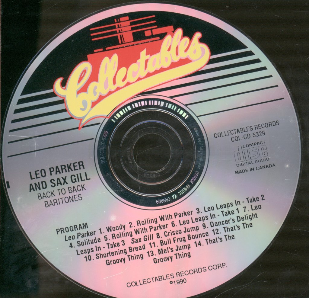 Leo Parker And Sax Gill - Back To Back Baritones - Cd