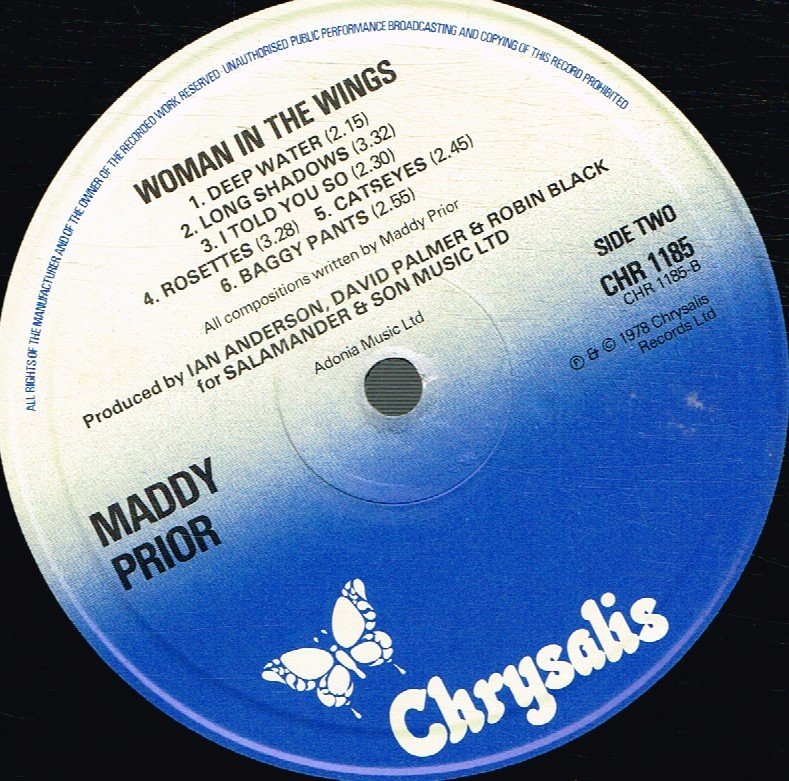 Maddy Prior - Woman In The Wings - Lp
