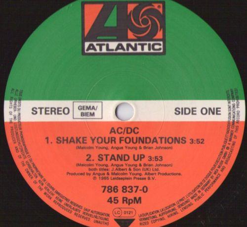 AC/DC - Shake Your Foundations - 12 Inch