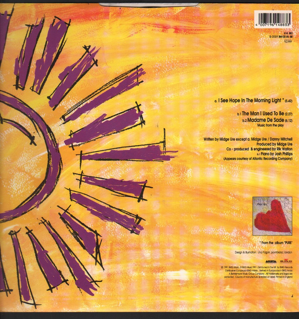 Midge Ure - I See Hope In The Morning Light - 12 Inch