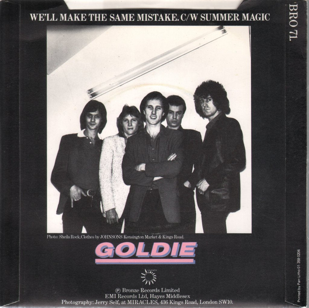 Goldie (70'S Artist) - We'll Make The Same Mistake - 7 Inch