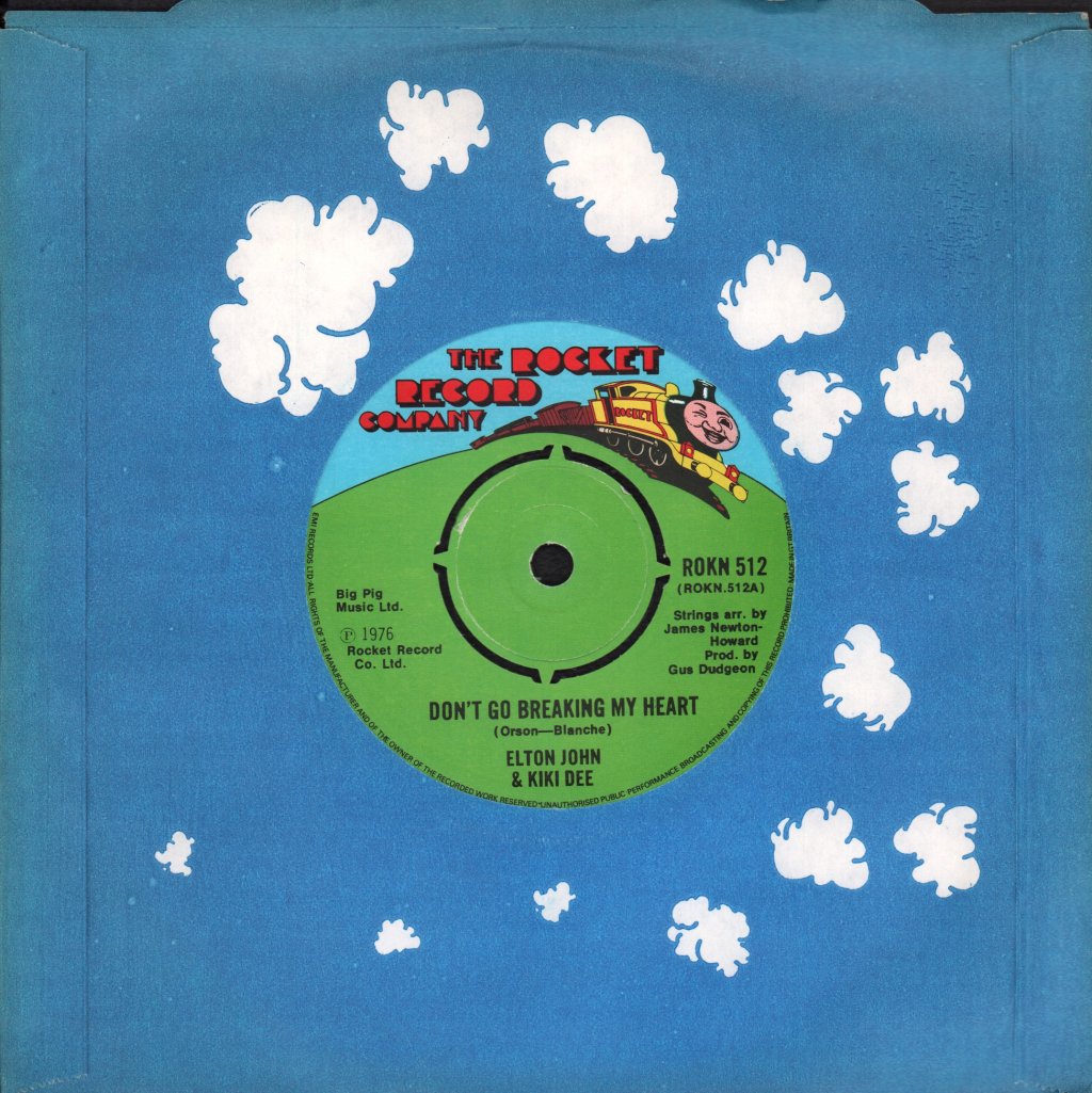 Elton John And Kiki Dee - Don't Go Breaking My Heart - 7 Inch