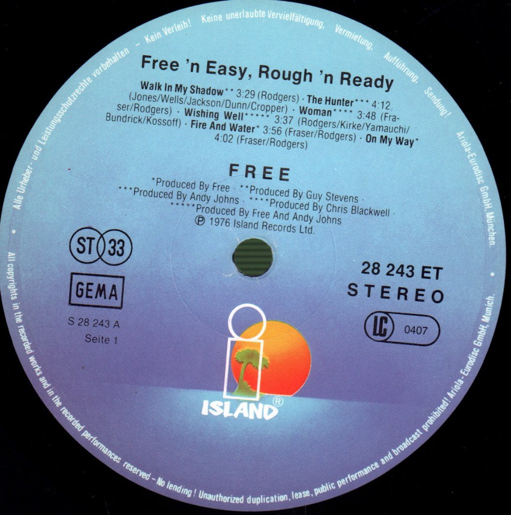 Free - Free & Easy Rough & Ready - Lp