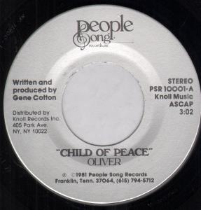 Oliver (80'S Religious Singer) - Child Of Peace - 7 Inch