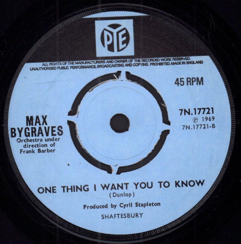 Max Bygraves - Adieu Monsieur Le Professeur - 7 Inch