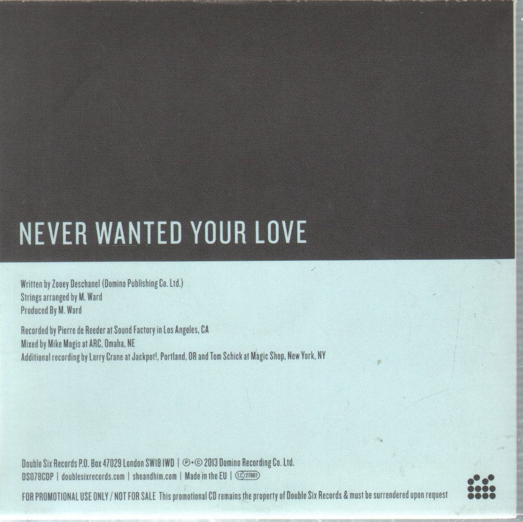 She & Him - Never Wanted Your Love - Cd