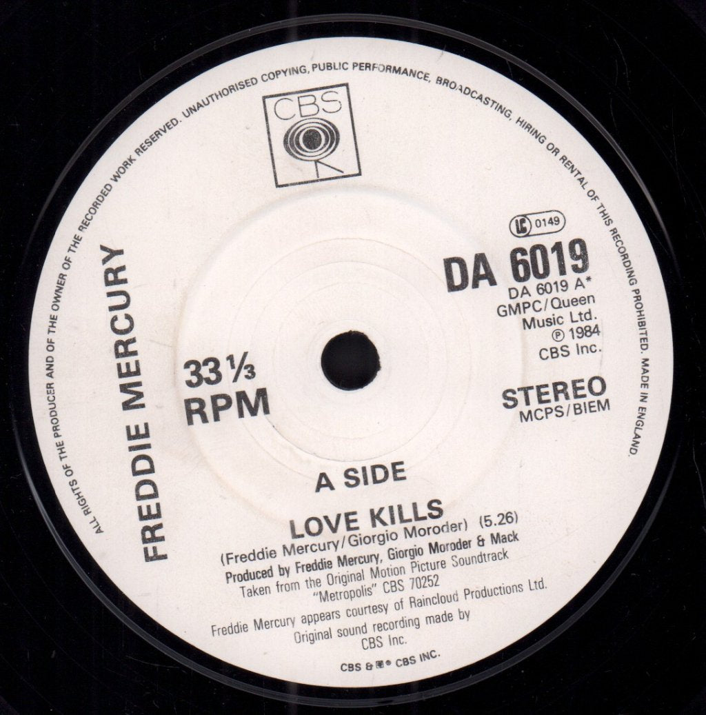 Freddie Mercury - I Was Born To Love You - Double 7 Inch