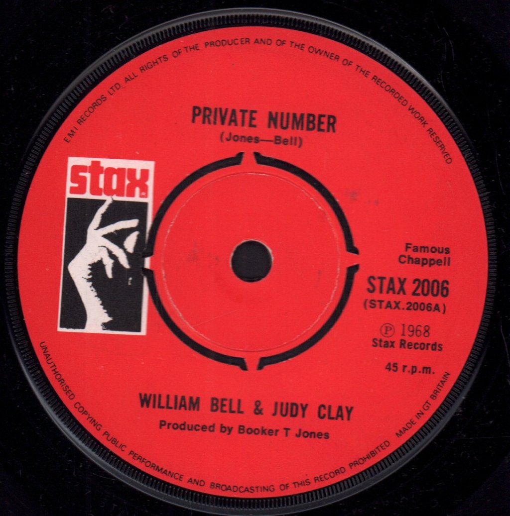 William Bell And Judy Clay - Private Number - 7 Inch
