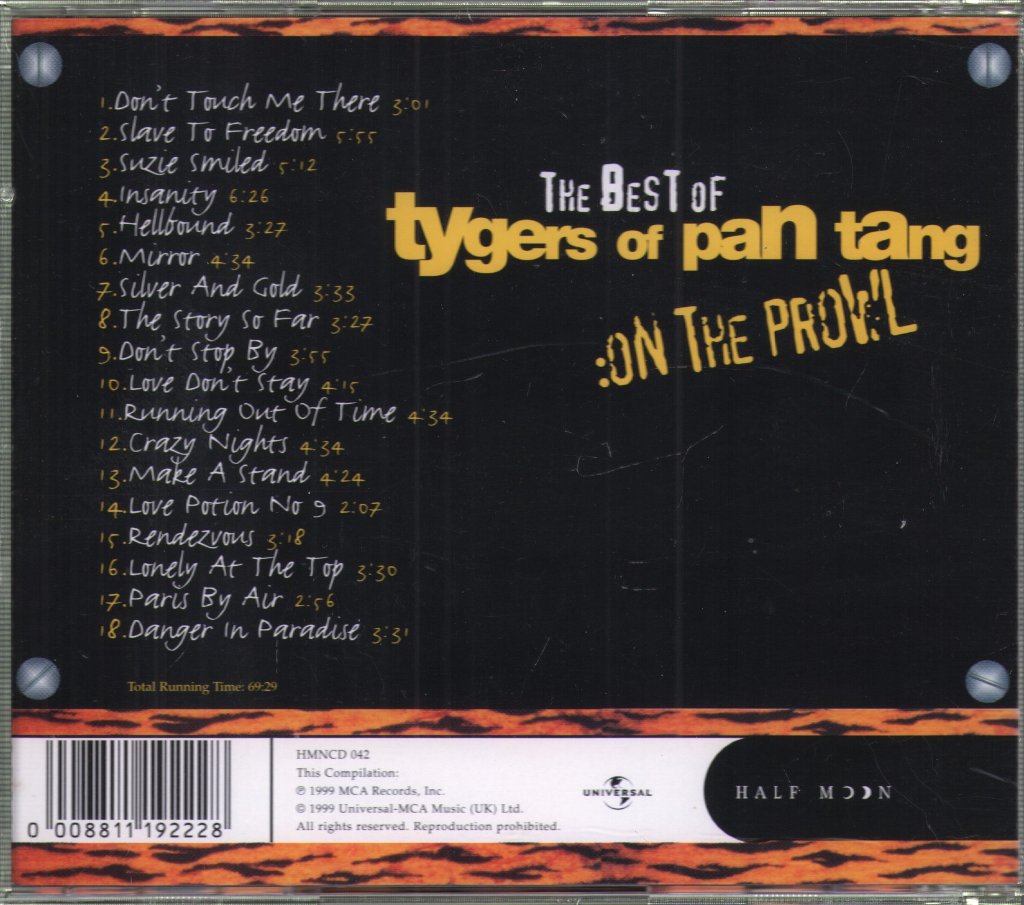 Tygers Of Pan Tang - Best Of Tygers Of Pan Tang: On The Prowl - Cd