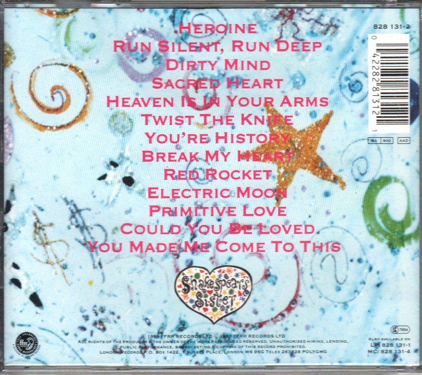Shakespears Sister - Sacred Heart - Cd