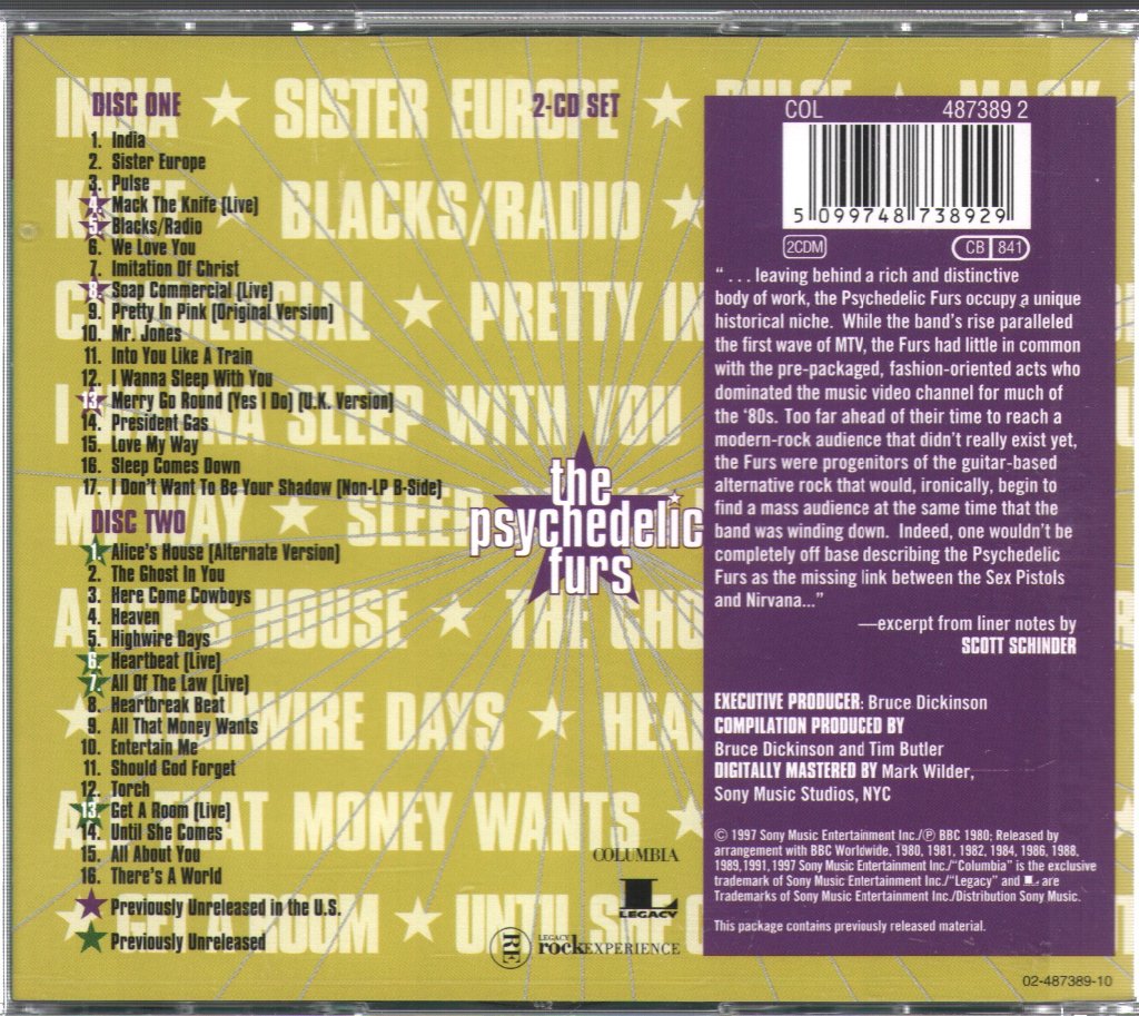 Psychedelic Furs - Should God Forget: A Retrospective - Double Cd