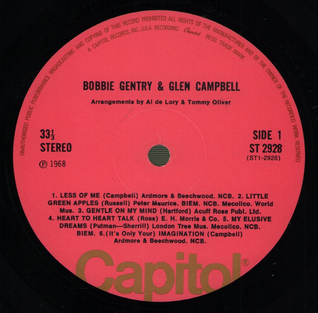 Bobbie Gentry And Glen Campbell - Bobbie Gentry And Glen Campbell - Lp