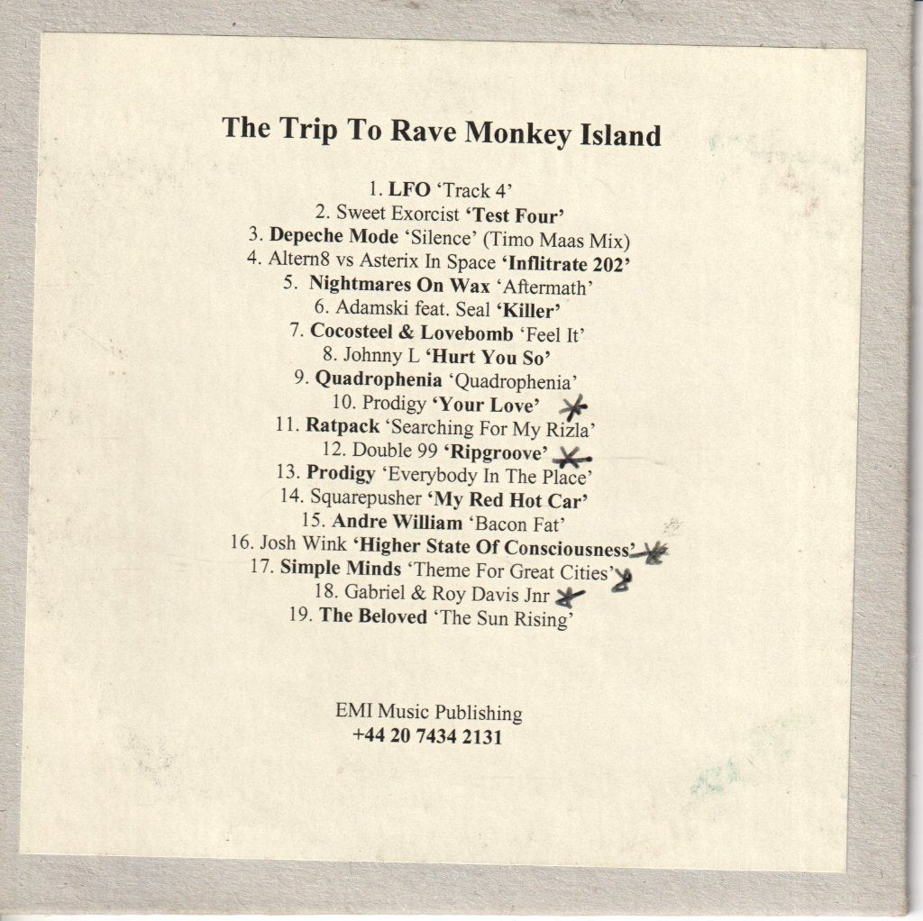 Various Artists - trip to rave monkey island acieeeeed rave - Cdr