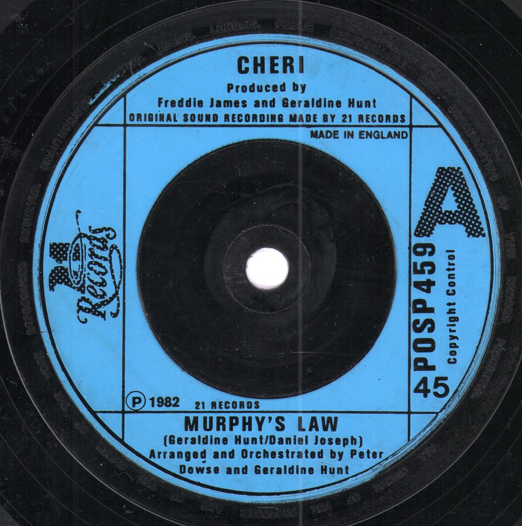 Cheri (Pop) - Murphy's Law - 7 Inch