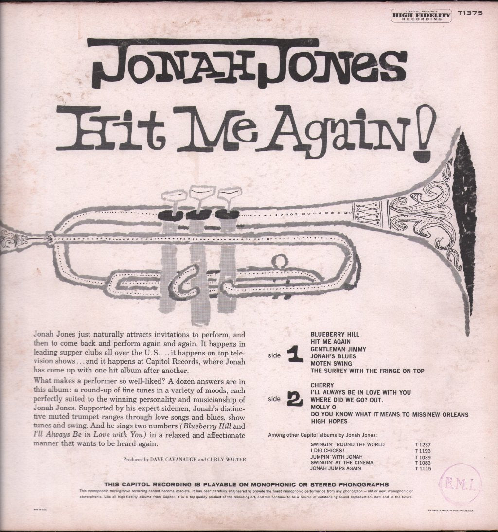 Jonah Jones - Hit Me Again! - Lp
