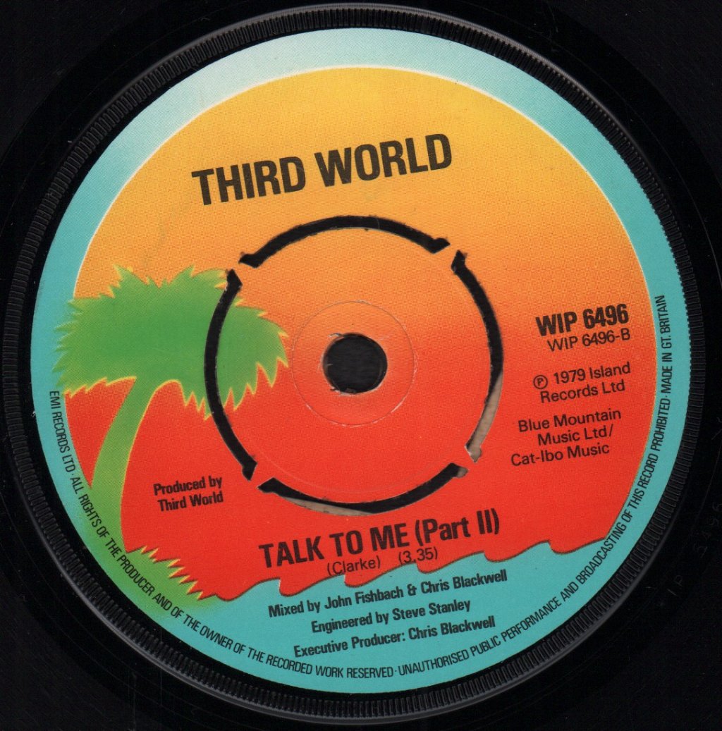 Third World (Reggae) - Talk To Me - 7 Inch