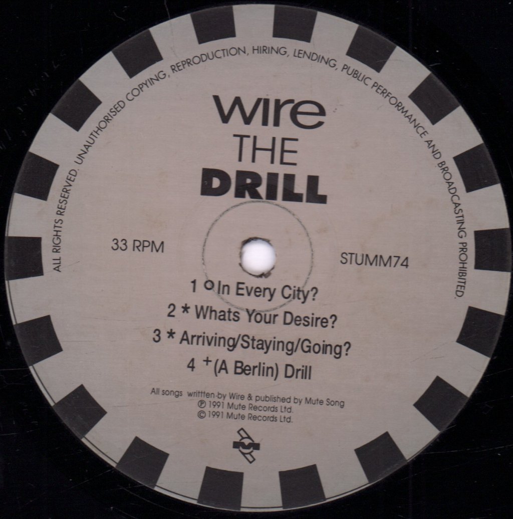 Wire (New Wave Group) - Drill - Lp