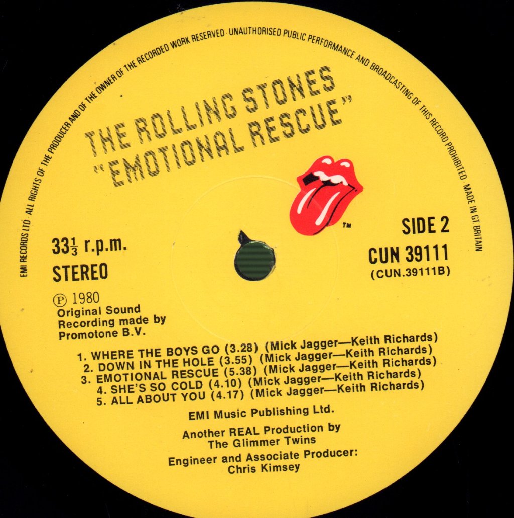 Rolling Stones - Emotional Rescue - Lp