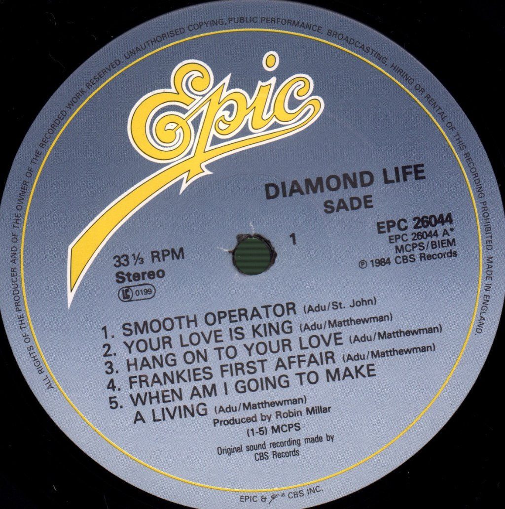 Sade - Diamond Life - Lp