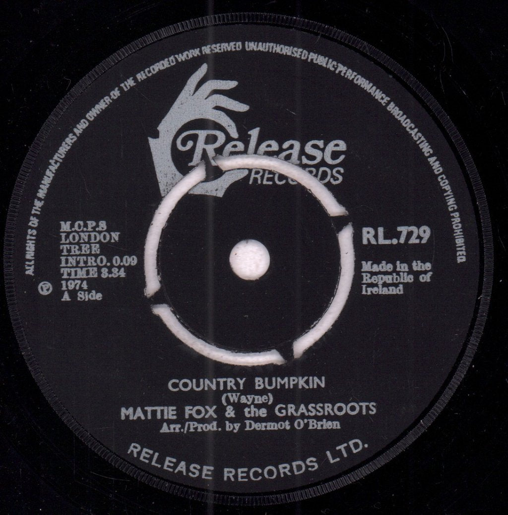 Mattie Fox & the grassroots - Country Bumpkin - 7 Inch