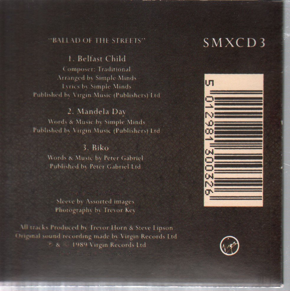 Simple Minds - Ballad Of The Streets - Cd