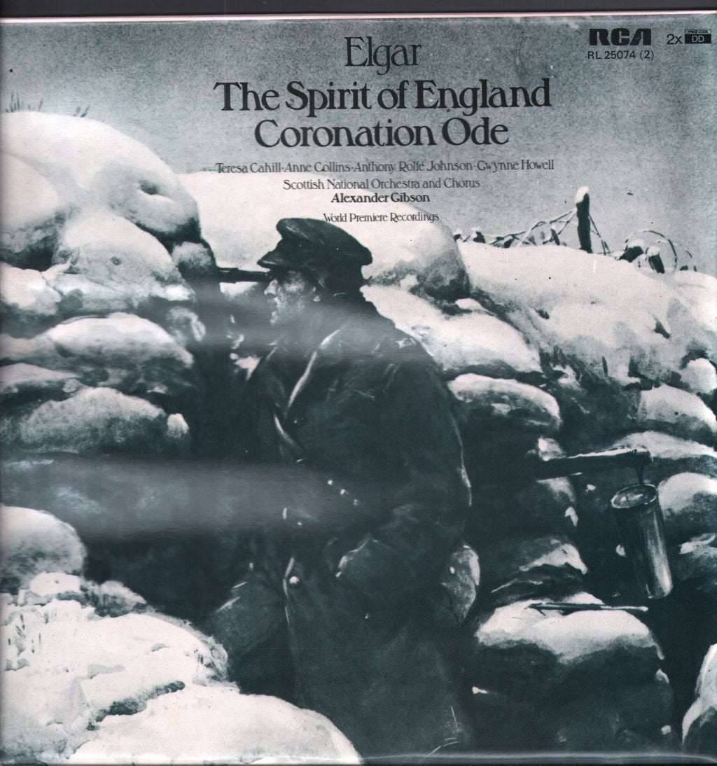 Teresa Cahill / Anne Collins / Anthony Rolfe Johnson / Scottish National Orchestra / Alexander Gibson - Elgar - Coronation Ode / The Spirit Of England - Double Lp