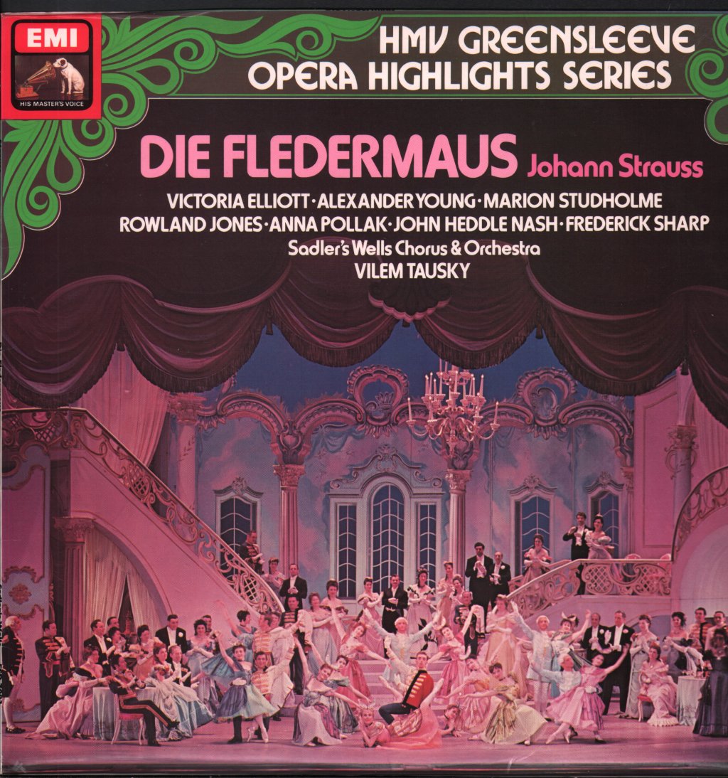 Victoria Elliott / Alexander Young / Sadler's Wells Chorus & Orchestra / Vilem Tausky - Johann Strauss - Die Fledermaus - Lp