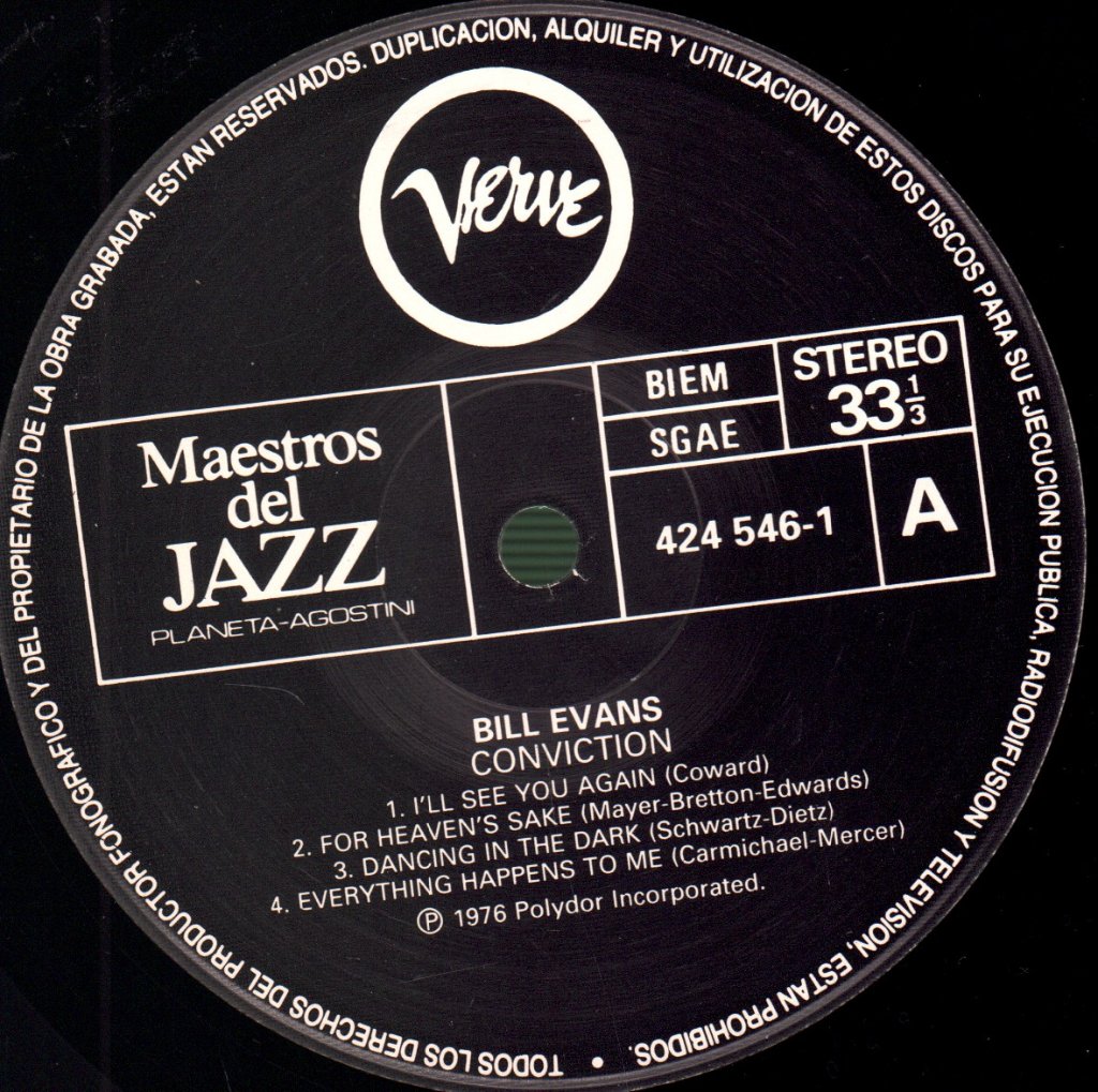 Bill Evans - Conviction - Lp