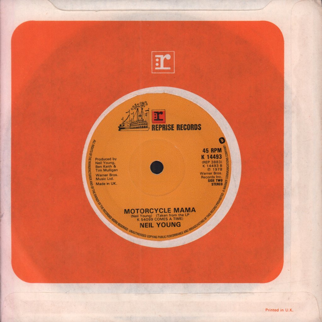 Neil Young - Four Strong Winds - 7 Inch
