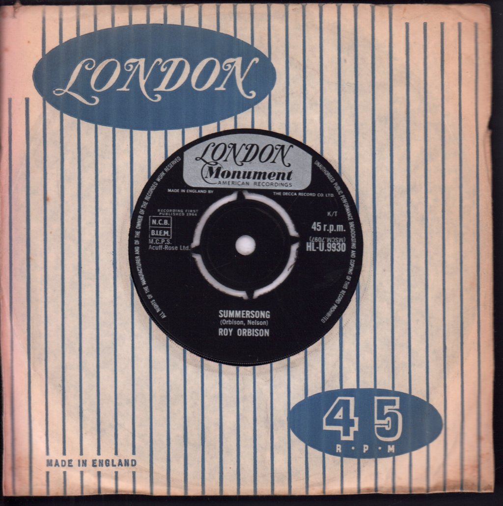 Roy Orbison - Pretty Paper - 7 Inch
