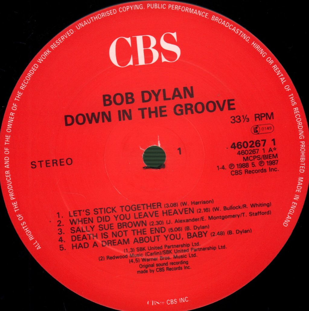 Bob Dylan - Down In The Groove - Lp