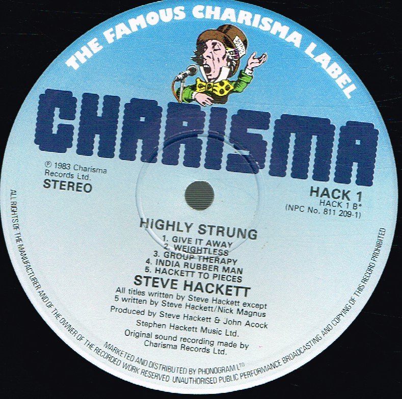 Steve Hackett - Highly Strung - Lp