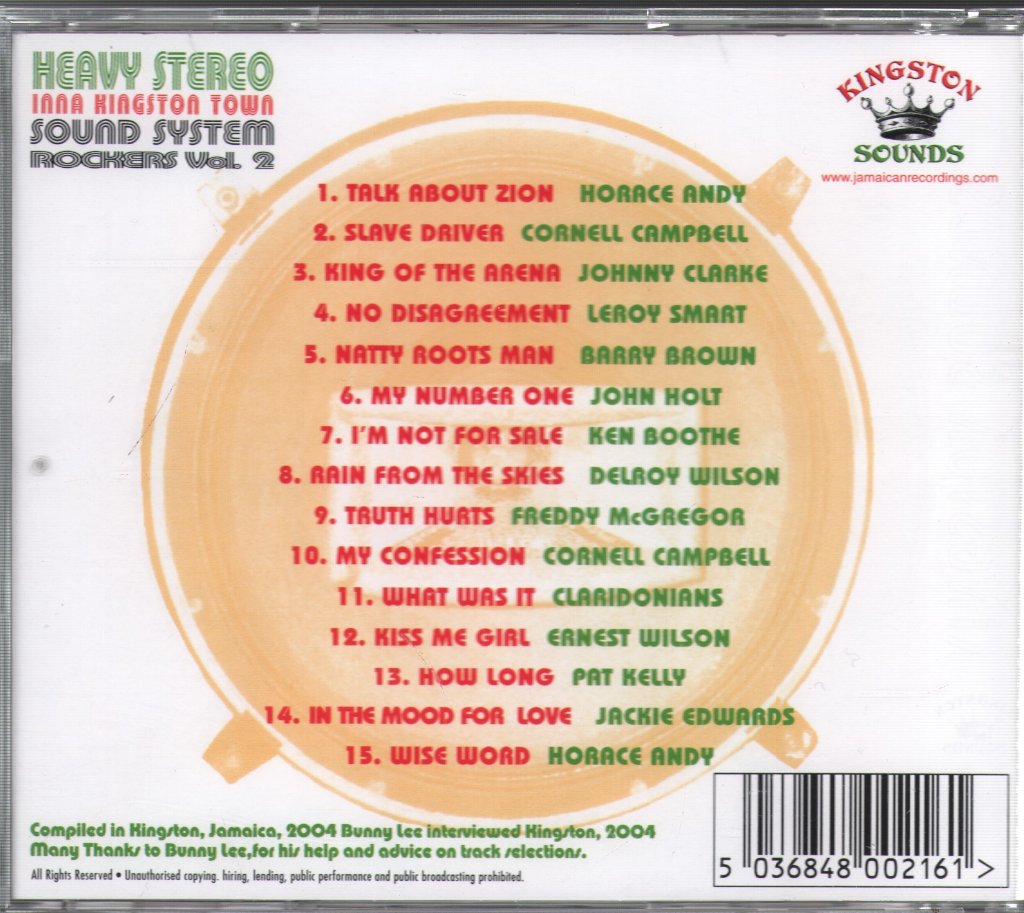 Various Artists - Heavy Stereo Inna Kingston Town (Sound System Rockers Vol. 2) - Cd