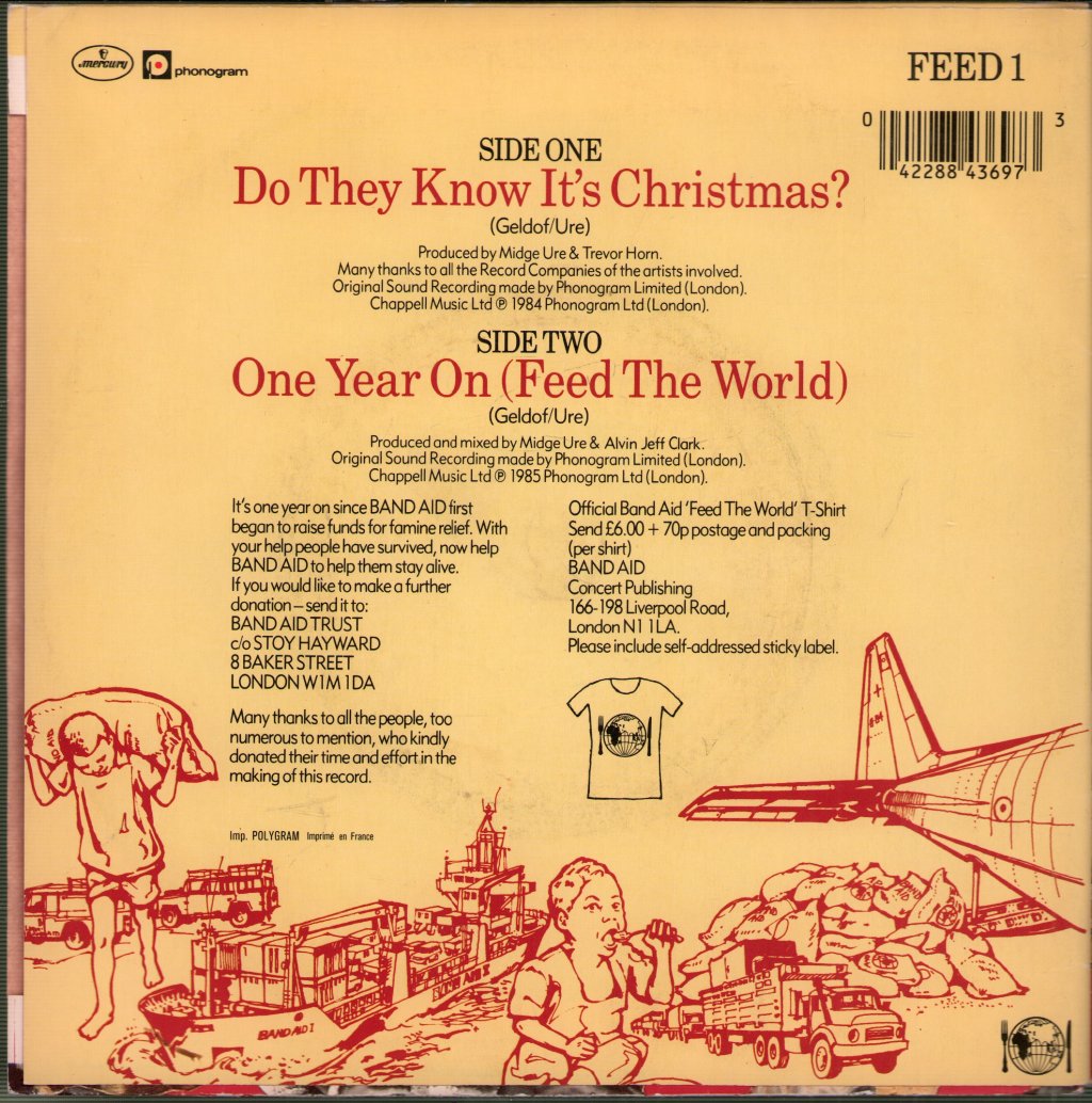 Band Aid - Do They Know It's Christmas - 7 Inch