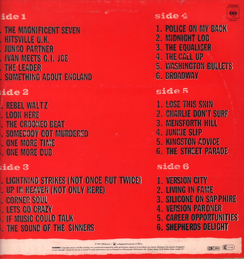 Clash - Sandinista - Triple Lp