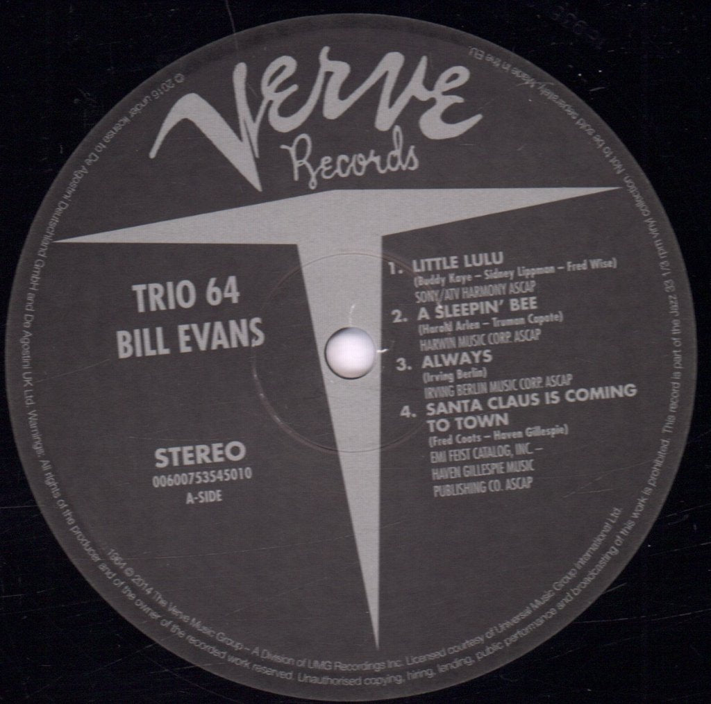 Bill Evans - Trio 64 - Lp