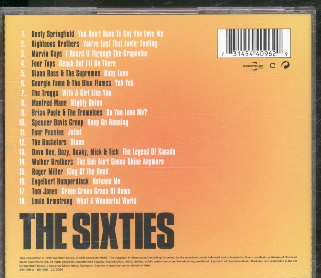 Various Artists - No.1'S Of The Sixties - Cd