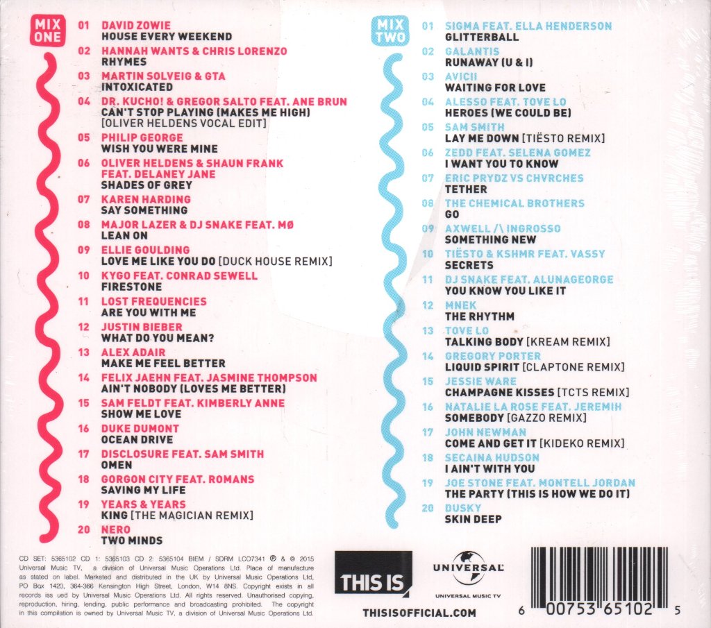 Various Artists - this is dance 2016 - Double Cd