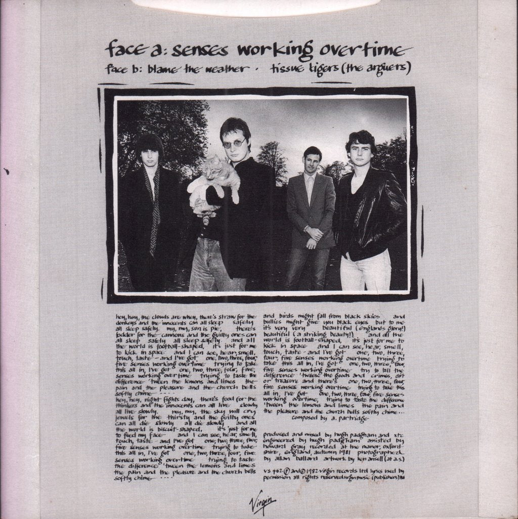 XTC - Senses Working Overtime - 7 Inch