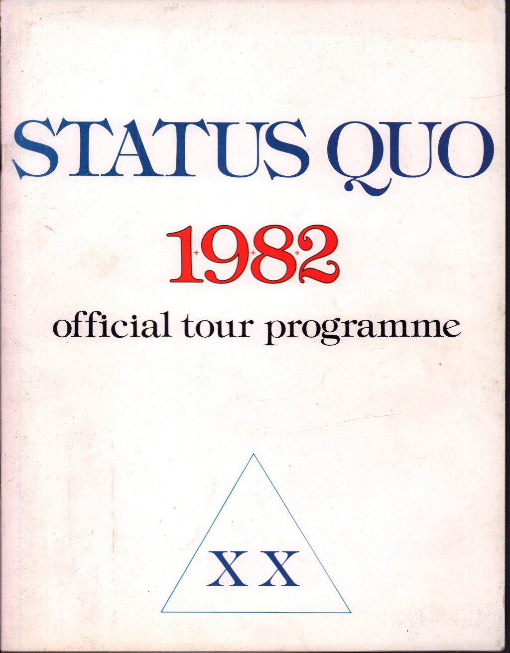 Status Quo - 1982 - Tour Programme