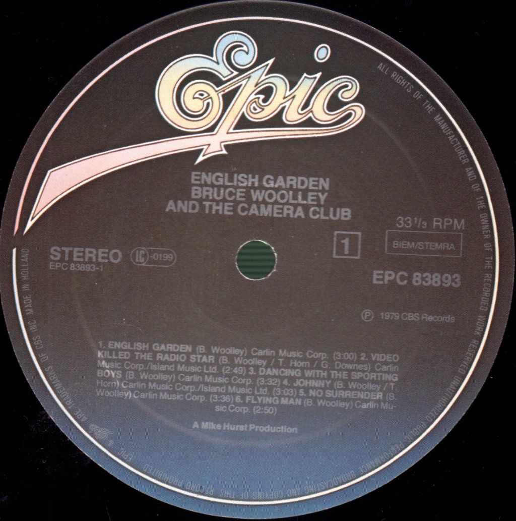 Bruce Woolley And The Camera Club - English Garden - Lp