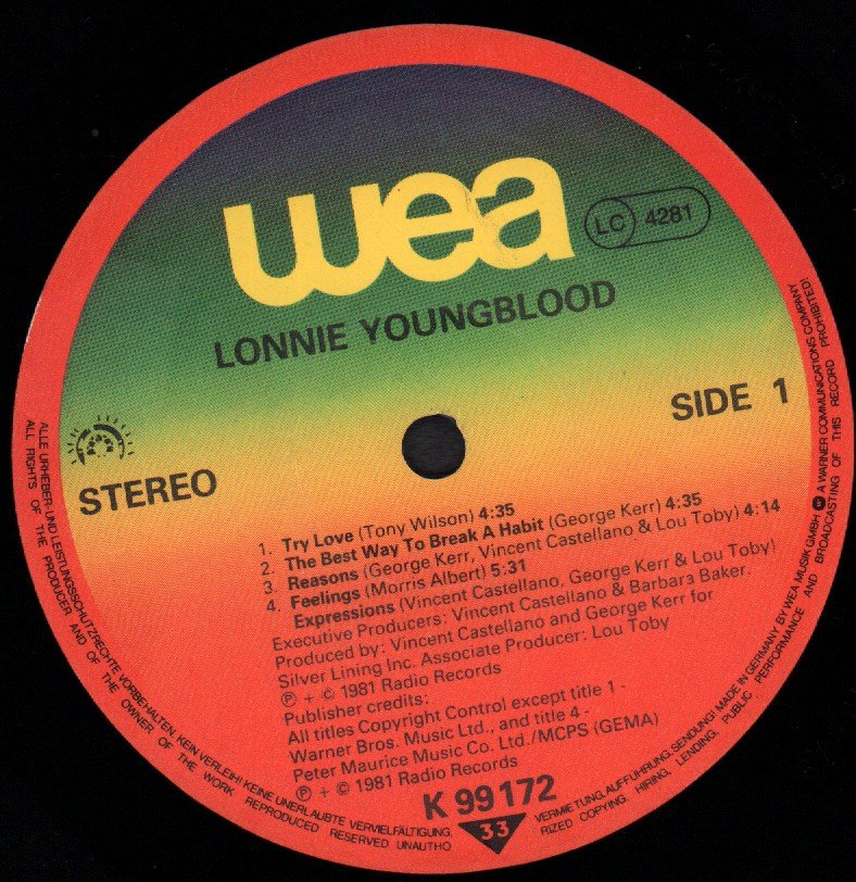 Lonnie Youngblood - Feelings - Lp