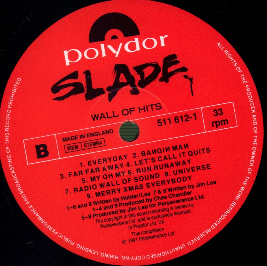 Slade - Wall Of Hits - Lp