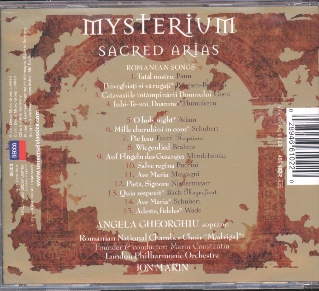 Angela Gheorghiu - Mysterium. Sacred Arias - Cd