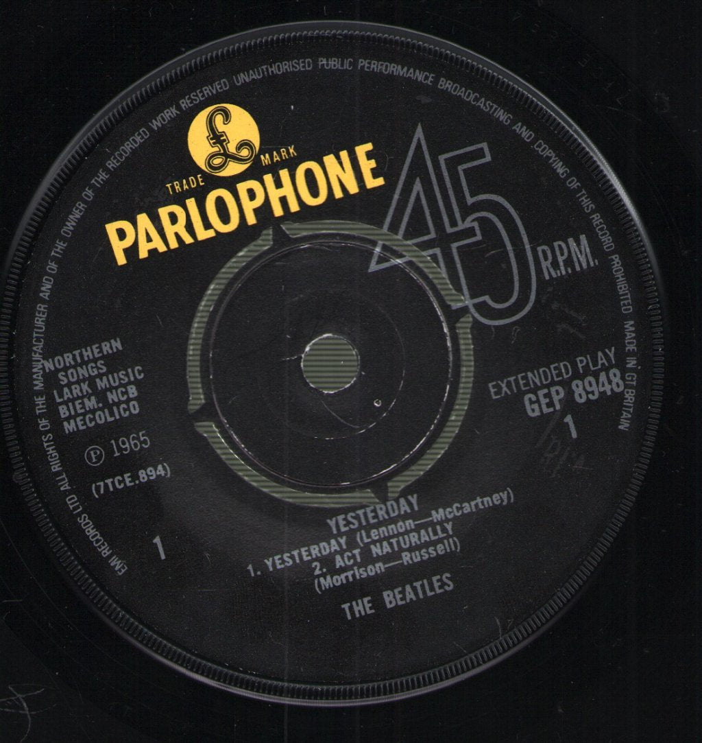 Beatles - Yesterday - 7 Inch